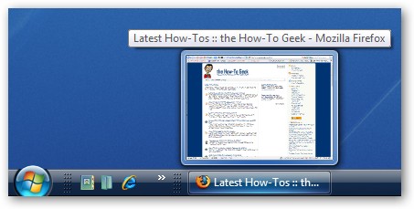 Windows Vista Taskbar Preview Size Bounty