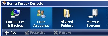 Add a User in Windows Home Server - Guide