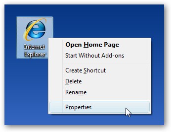 Internet Explorer 7 Desktop Icon - Windows Vista