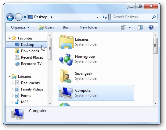 Add Folders to Quick Access (Favorites) in Windows 7, 8, 10