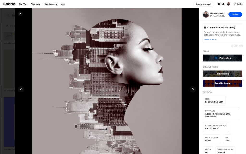 Adobe Photoshop Content Attribution Tools - New Feature