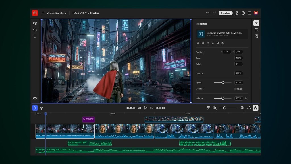 Adobe Firefly Adds Prompt-Based Video Editing & Third-Party Models