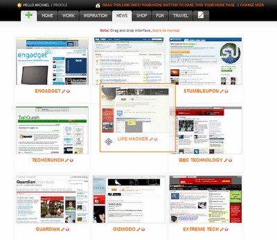 Aggregate Your Favorite Websites - One Page Access