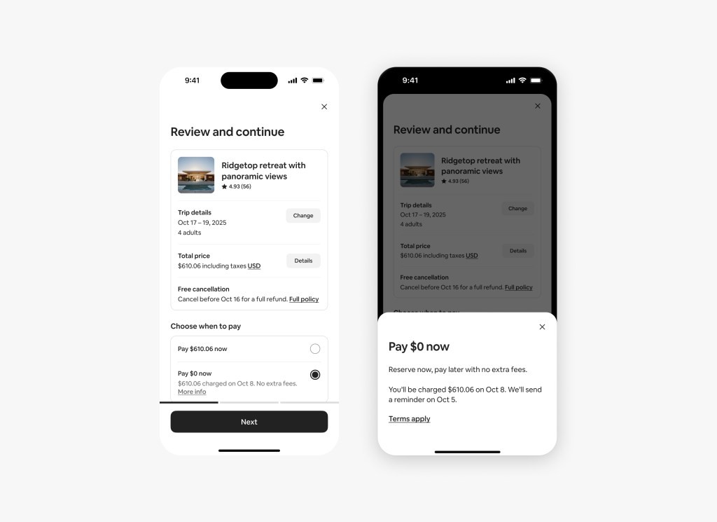 Airbnb Now Offers No Upfront Payment Booking