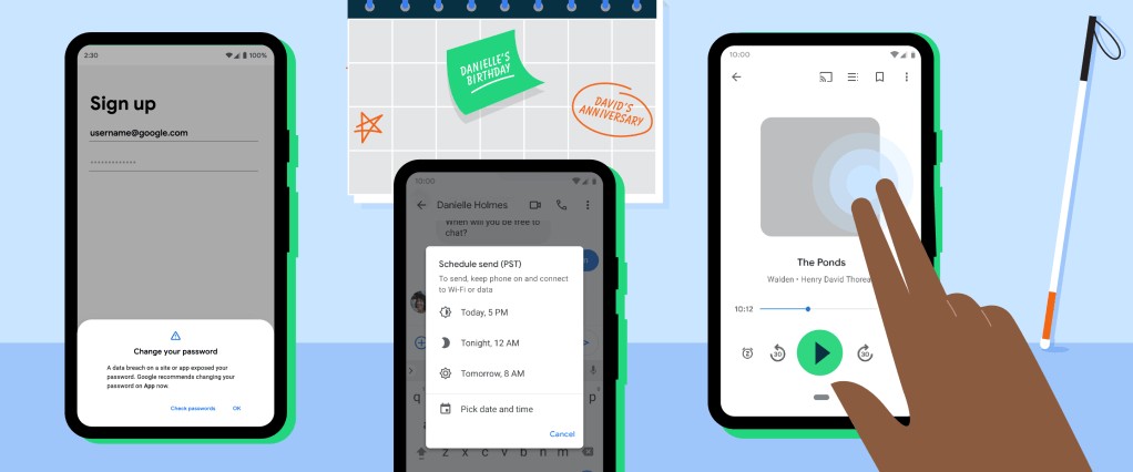 Android Update: Schedule Texts, Password Security & New Features