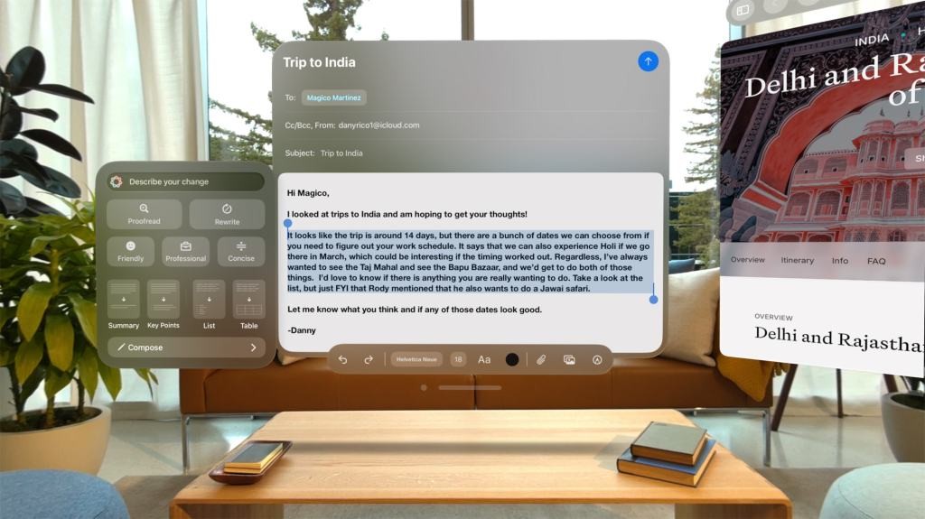 Apple Intelligence on Vision Pro: A New Era of Spatial Computing