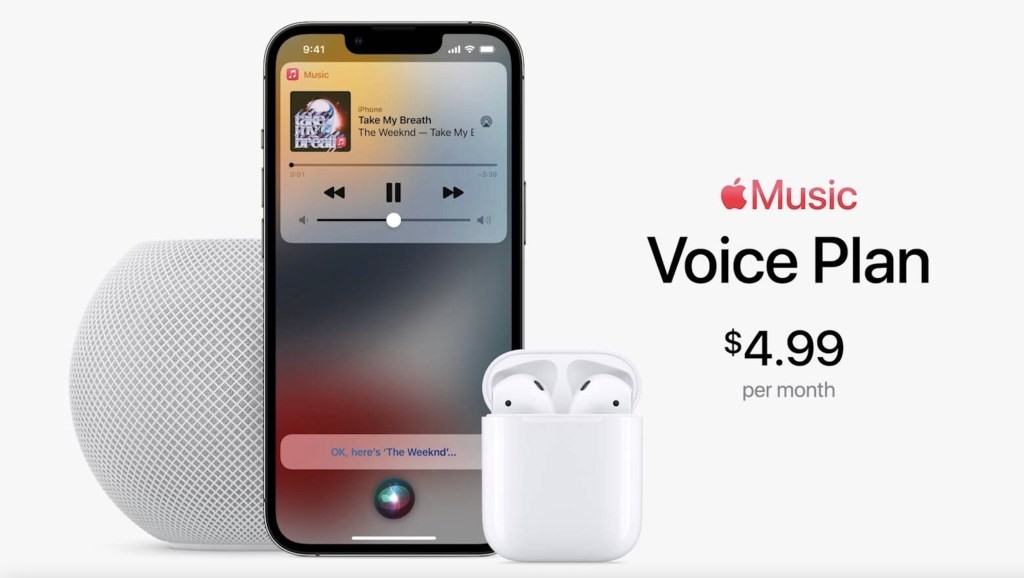 Apple Music Voice Plan: $4.99/Month for HomePod & AirPods
