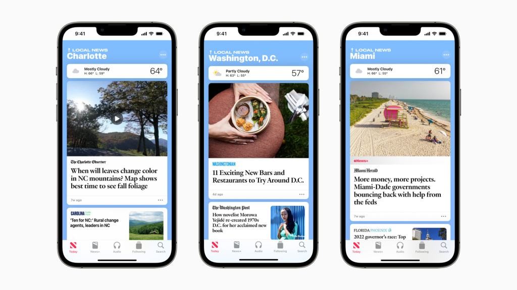 Apple News Expands Local Coverage to Three New Cities
