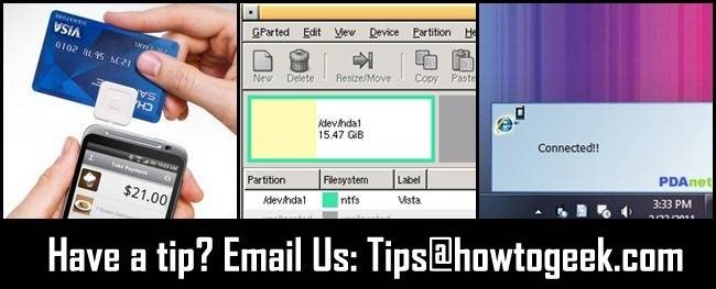 Smartphone Credit Card Apps, Partition Resizing & Android Tethering - HTG