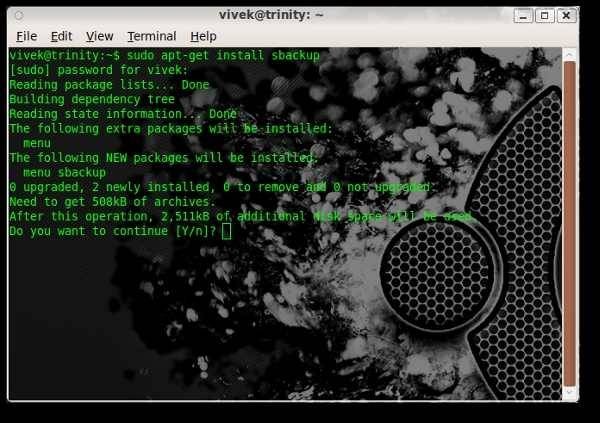 SBackup: Easy Ubuntu Backup Solution