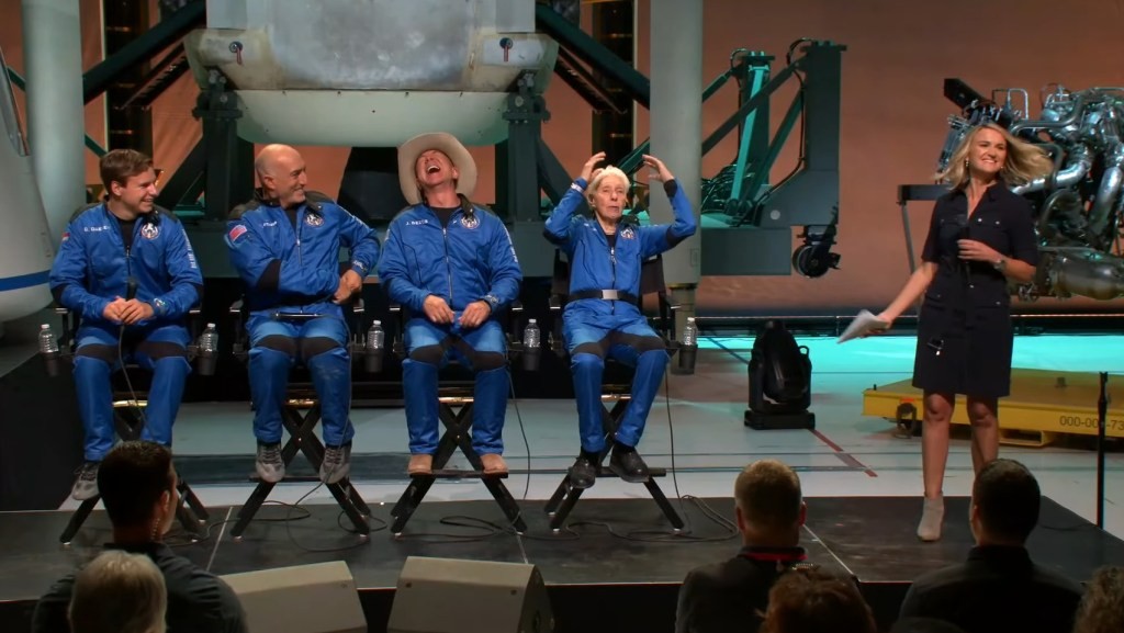 Blue Origin's First Crewed Launch: Bezos Celebrates Success