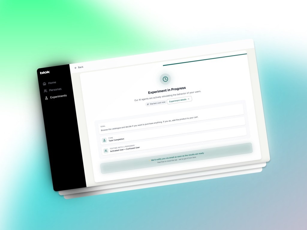AI Persona App Testing | blok