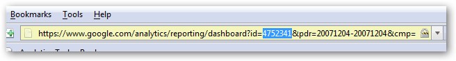 Google Analytics Today Bookmarklet - Quick Access