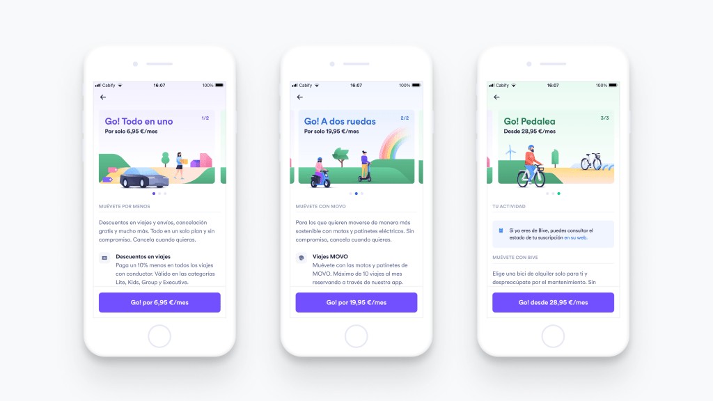 Cabify Go!: New Multimodal Subscription Service Launched
