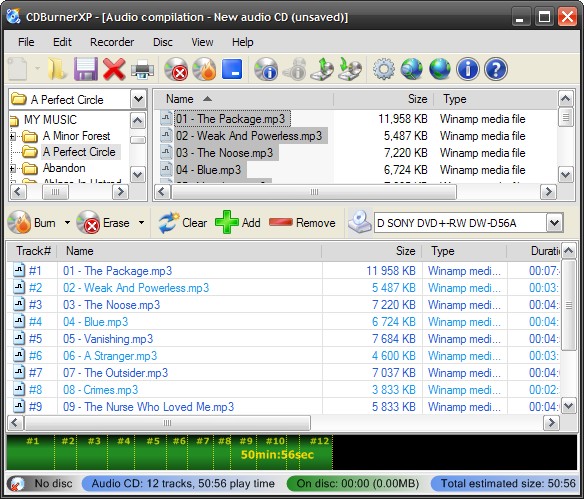 CDBurnerXP - Free CD/DVD Burning Software
