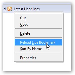Firefox Live Bookmarks: Change Update Interval
