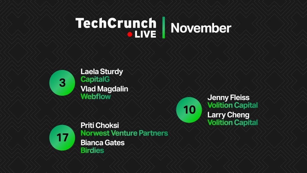 TechCrunch Live: November Speakers - Don't Miss Out!