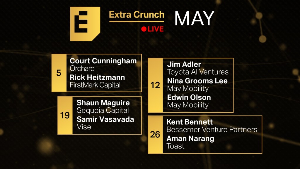 Tech Leaders at Extra Crunch Live - May