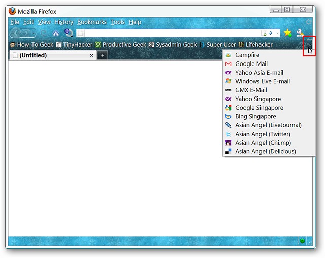 Condense Firefox Bookmarks Toolbar - Reduce Clutter