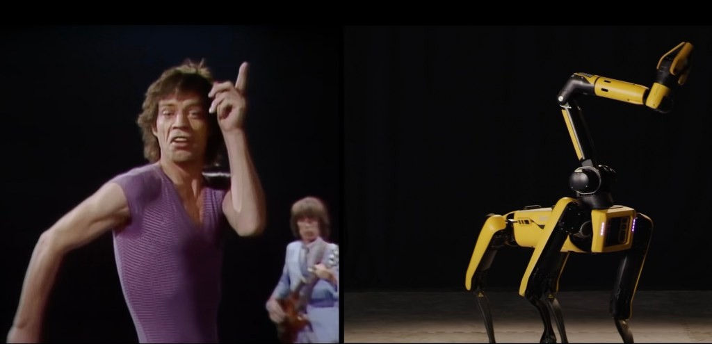 Robot Dog Rolling Stones Tribute Act - World's First?