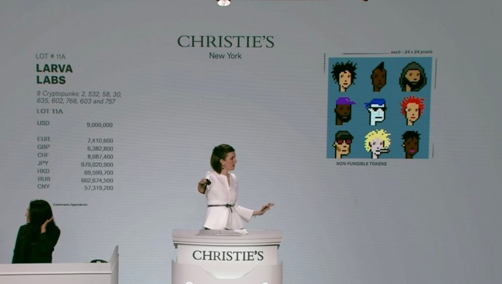 CryptoPunks NFT Bundle Sells for $17 Million at Christie's