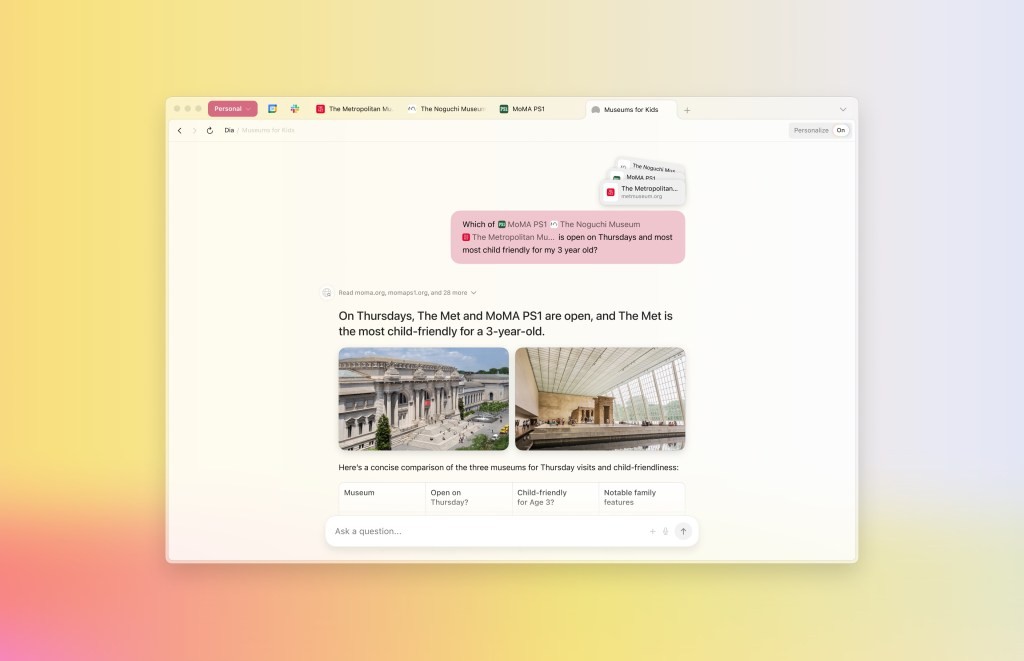 Dia AI Browser Adds Arc Browser Features