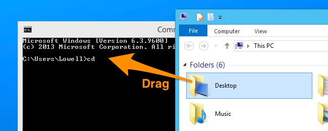 Drag and Drop to Command Line - Auto-Complete