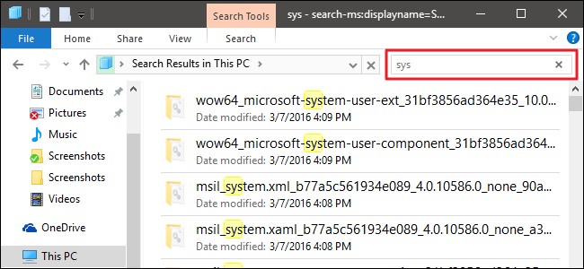 Windows File Explorer Search: Type to Find Files