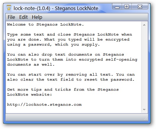 Steganos LockNote - Securely Encrypt Personal Information