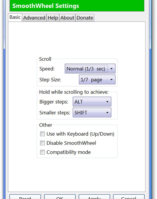 SmoothWheel - Customizable Smooth Scrolling for Firefox