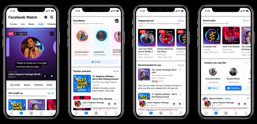 Facebook Launches Audio Hub in the US | Podcasts & Live Audio