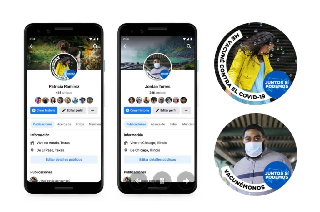 Facebook Profile Frames Encourage COVID-19 Vaccination