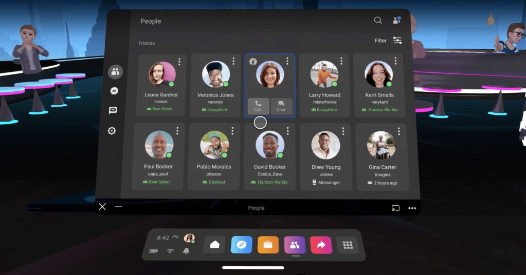 Facebook Messenger Audio Calls Coming to Oculus Quest