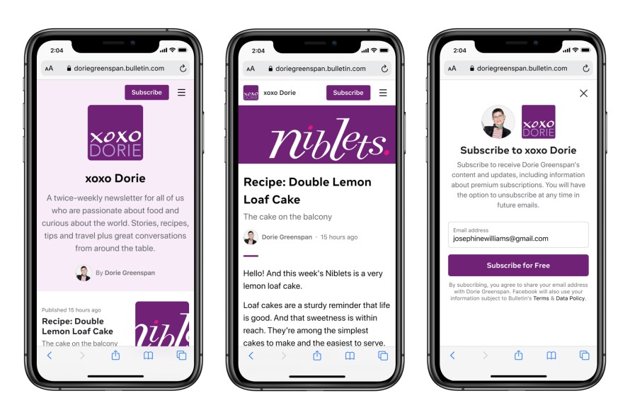 Facebook Bulletin Adds 31 Newsletter Writers - Latest News