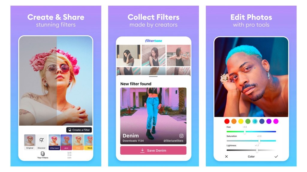 Filtertune: Create & Share Custom Photo Filters - Facetune