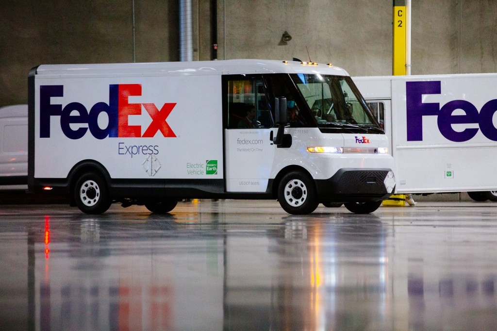 FedEx Takes Delivery of First Electric GM BrightDrop Vans