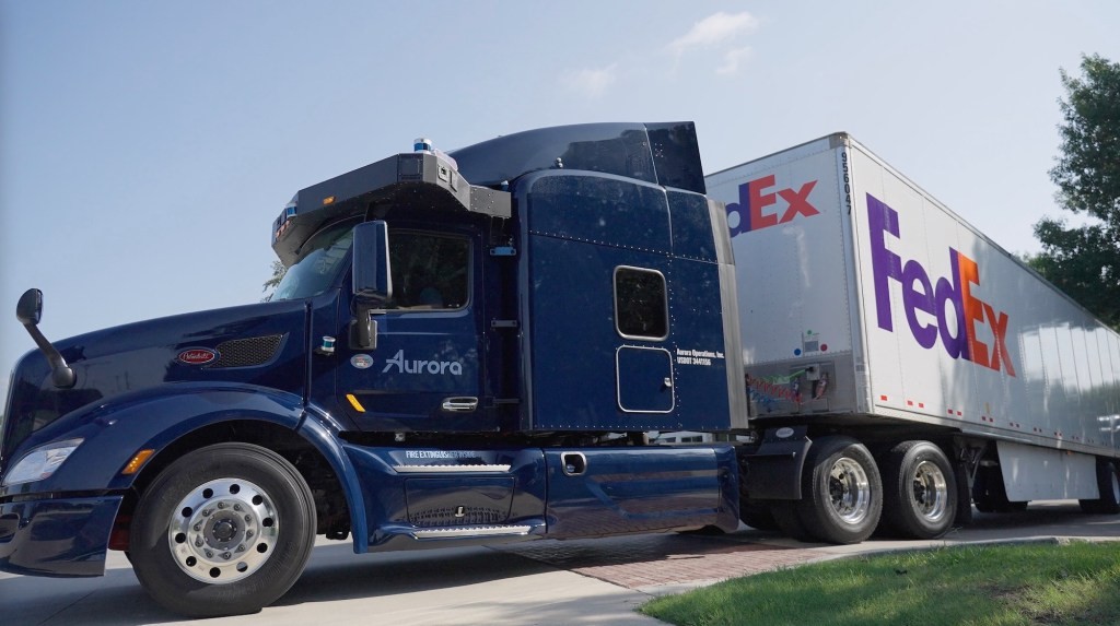 FedEx to Test Aurora Self-Driving Trucks - Dallas to Houston