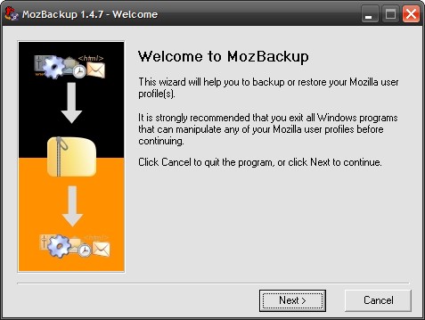 MozBackup: Easily Backup Your Firefox Profile