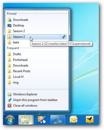 Fix Pinned Jump List Items Stuck - Windows 7