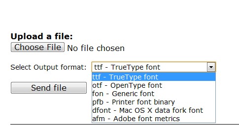 FontConvertor: Free Online Font Conversion