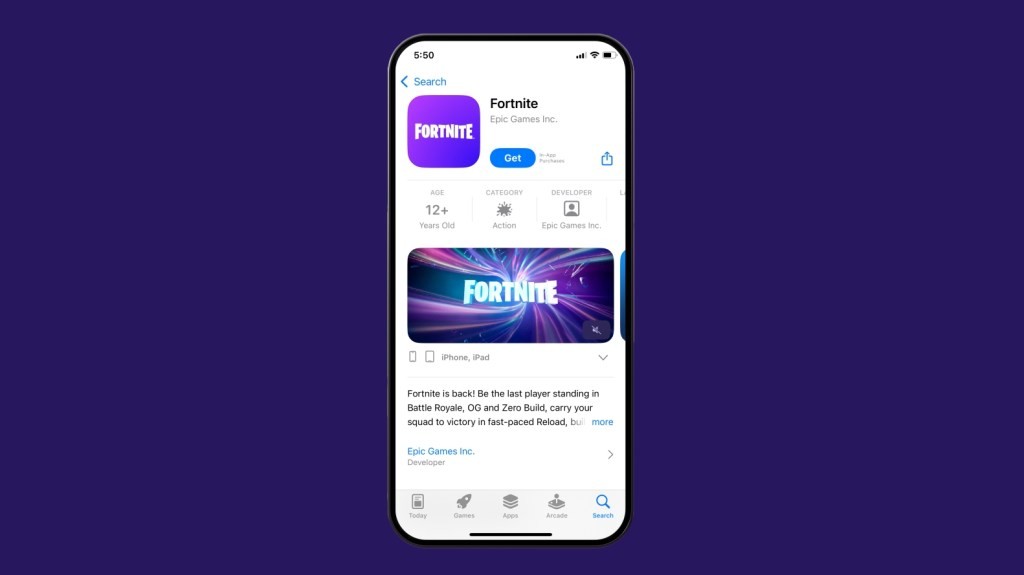 Fortnite Returns to App Store - After 5 Year Ban!