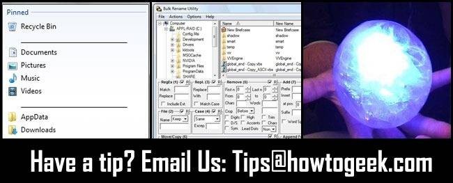Windows 7 Jumplists, File Renaming & LED Ice Balls - Tips & Tricks