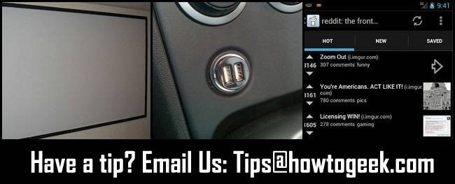 DIY Projector Screens, Car USB Charging & Reddit on Android - Tips & Tricks