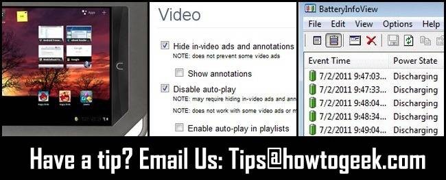 Nook to Android Conversion, YouTube Customization & Battery Tracking - Tips