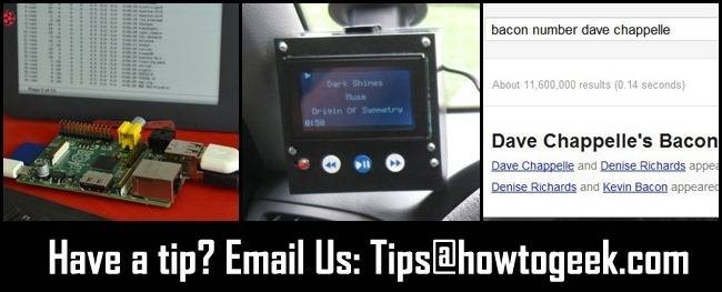Kindle as Raspberry Pi Screen, iPod Control & Kevin Bacon - Tips Box
