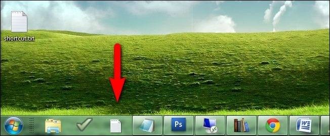Pin Any File to Windows 7 Taskbar - Quick Tip