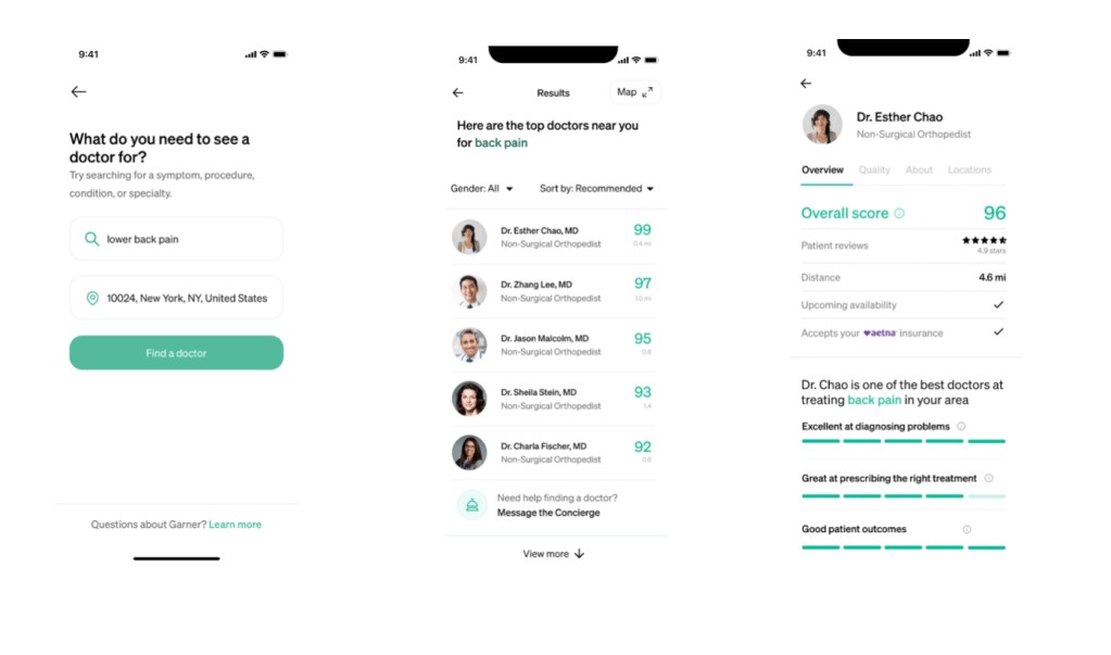 Garner Health Raises $45M Series B for Doctor Review Service
