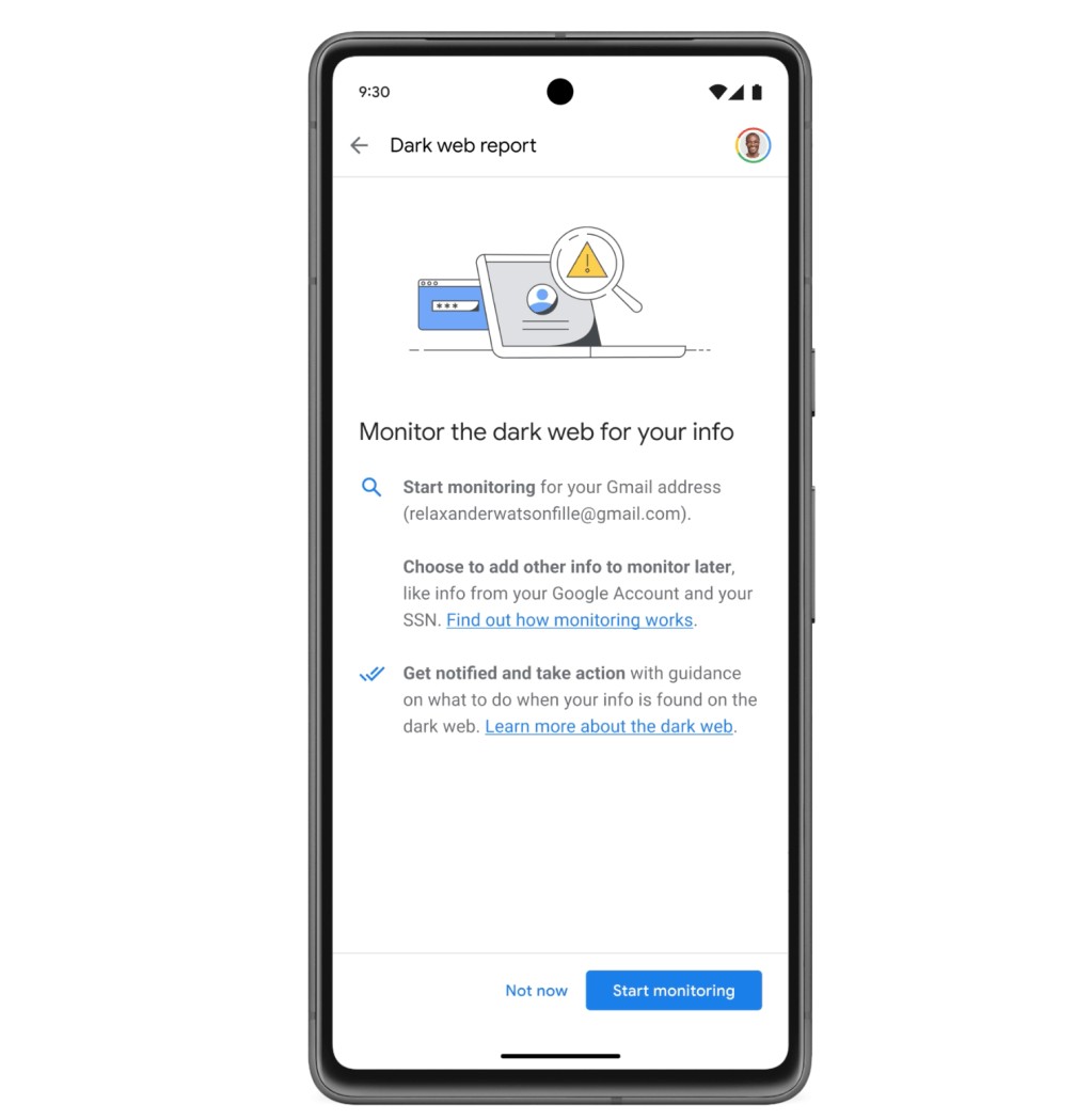 Google Discontinues 'Dark Web Report' Feature