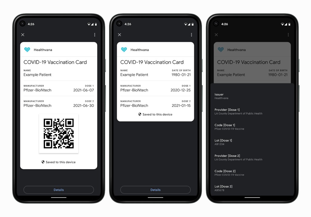 Google Update: Digital COVID-19 Vaccination Cards on Android