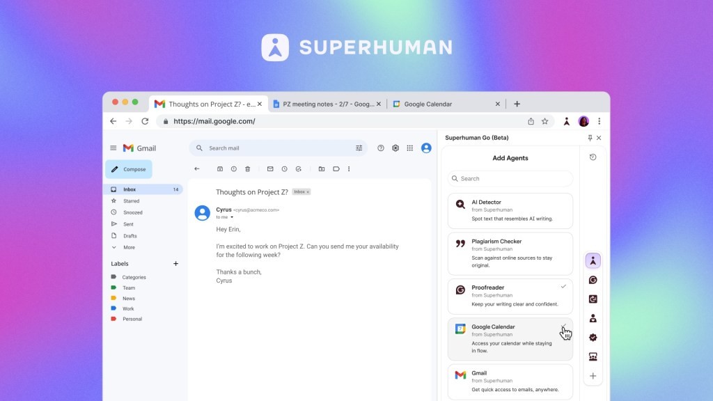 Grammarly Rebrands as 'Superhuman' & Launches New AI Assistant